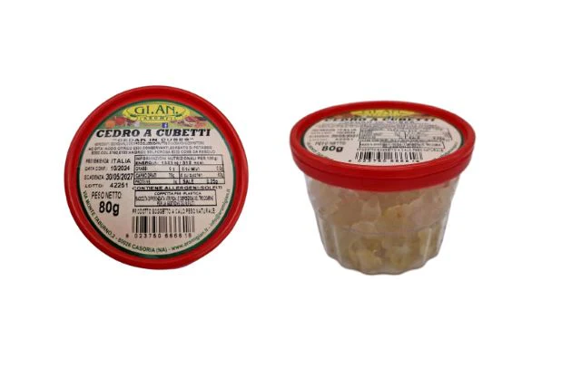 Gi. An. Aromi Cedro a Cubetti - Candied Citron Cubes (80g)
