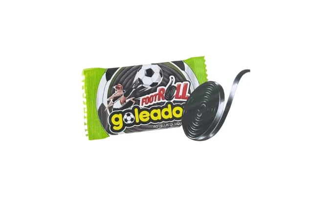 Perfetti Van Melle Goleador Gummy Candy Footroll Liquorice Single