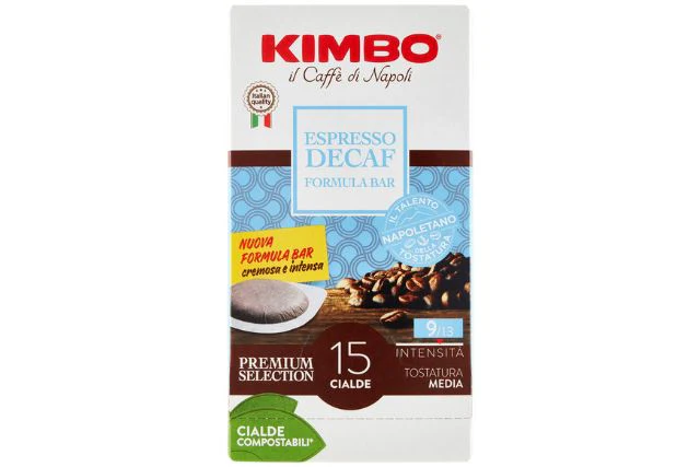 Kimbo Coffee Decaffeinated Pods (8x15 Pods) | Special Order
