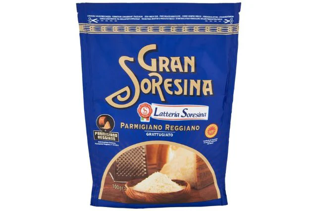 Latteria Soresina Parmigiano Reggiano Grated in Bag (16x80g) | Wholesale