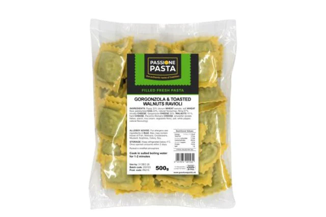 Passione Pasta Fresh Ravioli with Gorgonzola & Toasted Walnuts (500g)