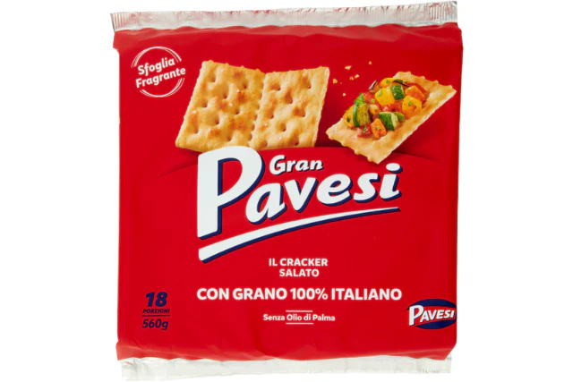 Pavesi Salted Crackers (12X560g) | Special Order