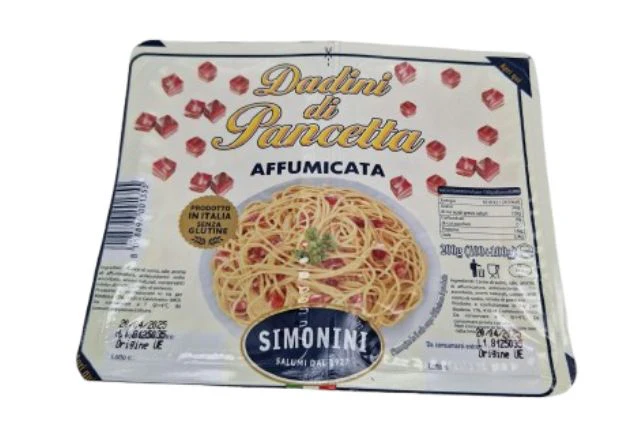 Simonini Smoked Pancetta Cubes (2x100g) (B.B. 14-04-2026)