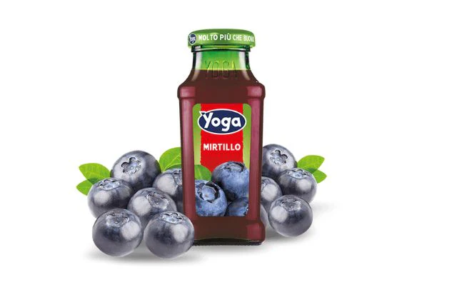 Yoga Blueberry Juice Glass Bottle (24x200ml) | Special Order